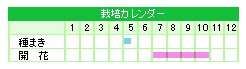 栽培カレンダー